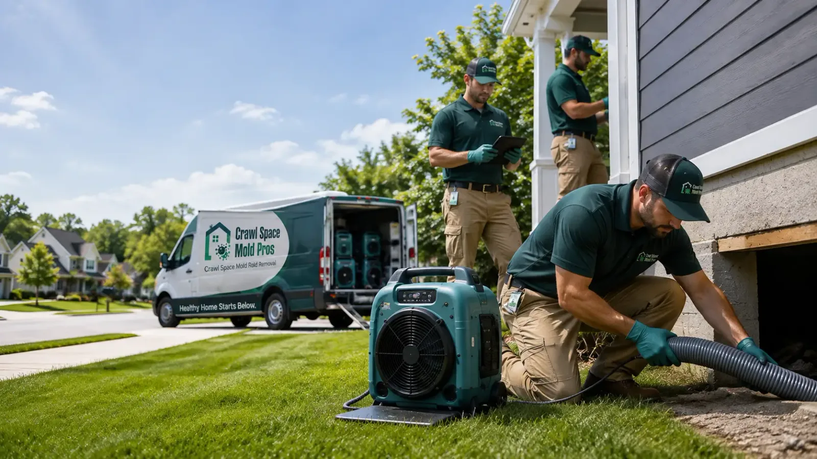 Crawl Space Mold Removal in Hopkinton, RI